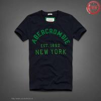 heren abercrombie korte tees est 1892 new york donkerblauw groen Voor Prijs Laag nmmf0966